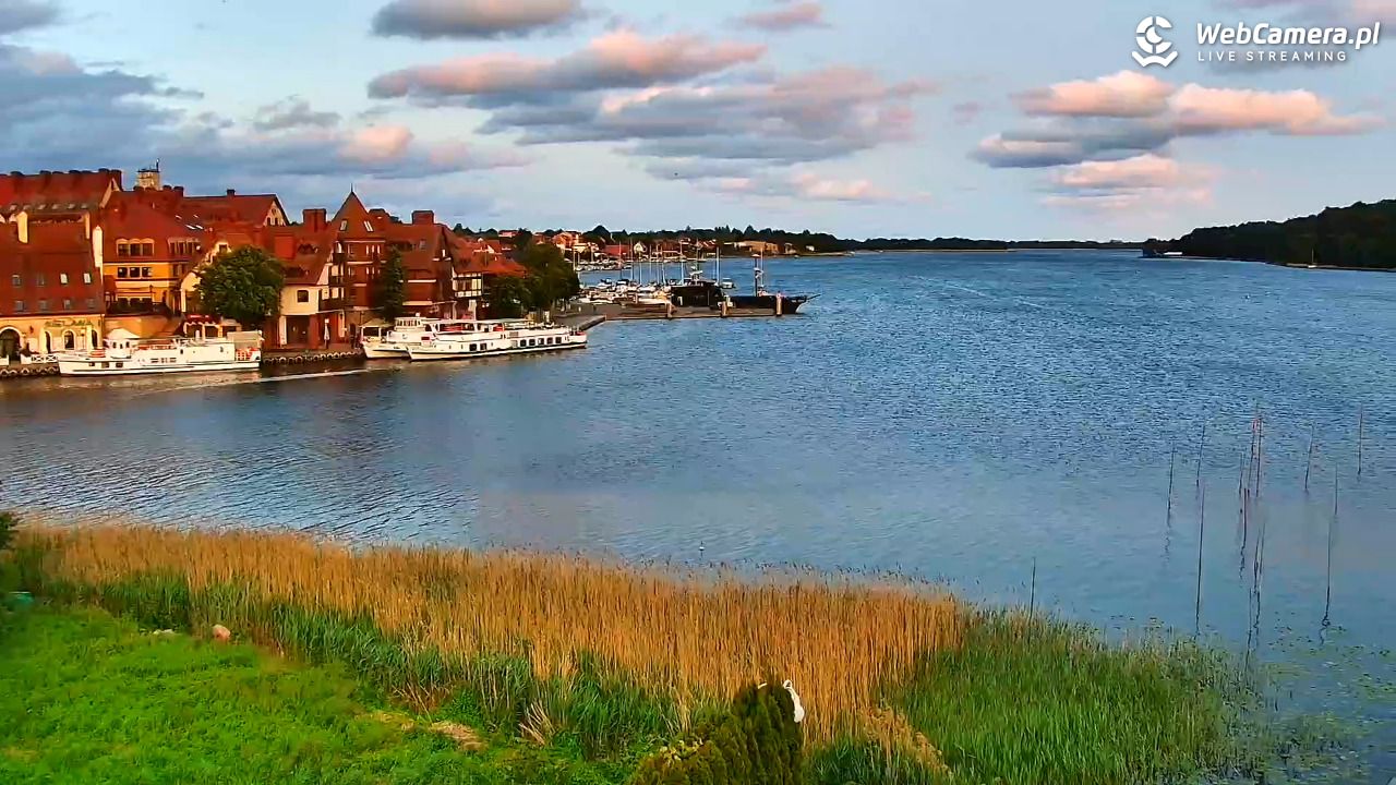 MIKOŁAJKI - widok na port - 12 czerwiec 2025, 20:34
