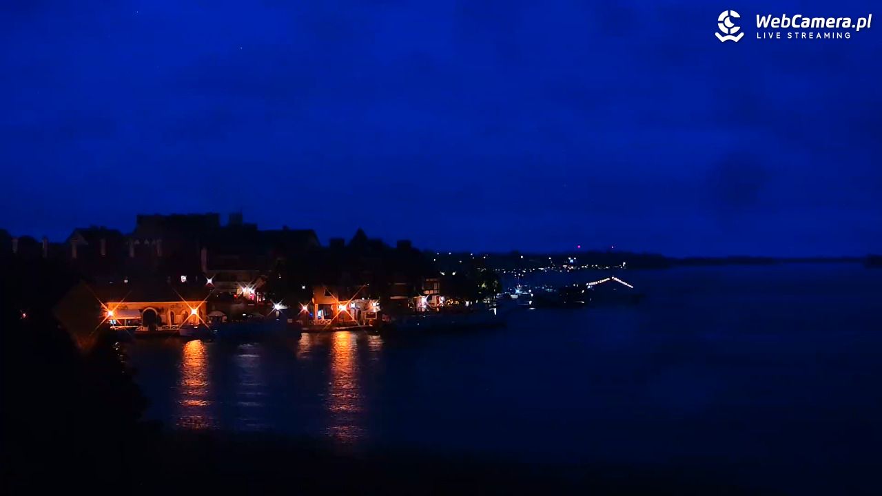 MIKOŁAJKI - widok na port - 15 czerwiec 2026, 22:01