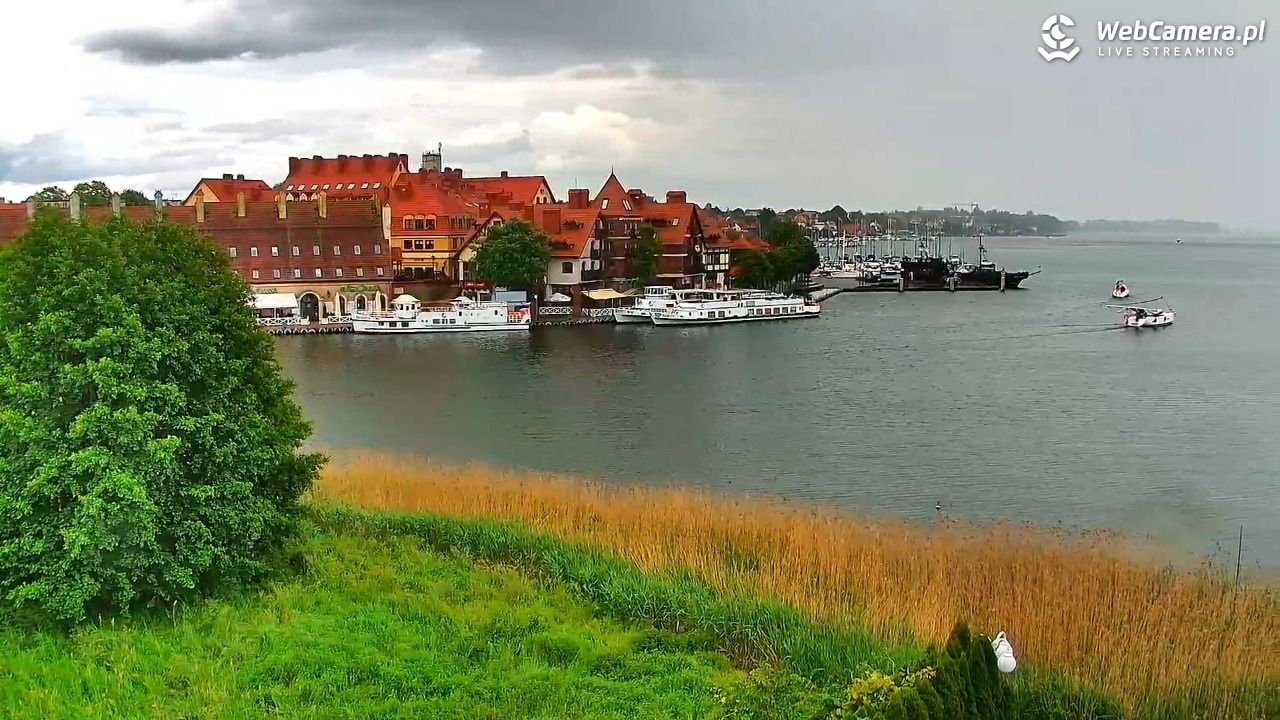 MIKOŁAJKI - widok na port - 14 czerwiec 2026, 16:51