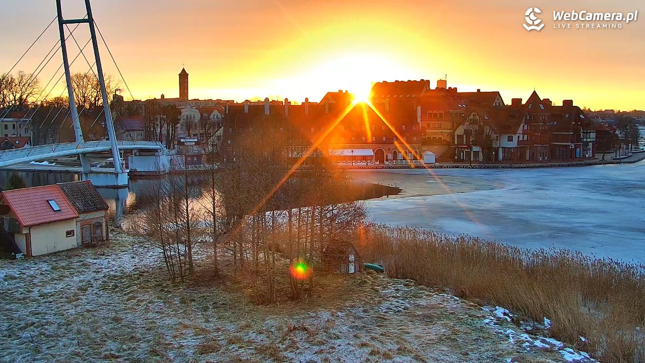 MIKOŁAJKI - widok na port - 05 marzec 2026, 06:28