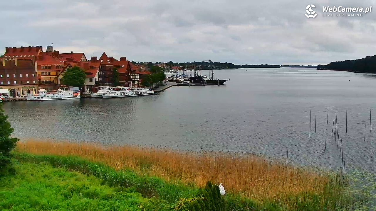 MIKOŁAJKI - widok na port - 14 czerwiec 2026, 07:38