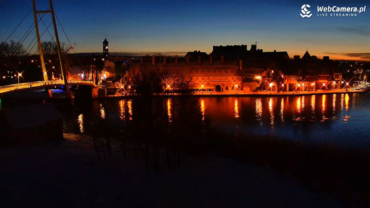 MIKOŁAJKI - widok na port - 31 grudzień 2025, 06:46