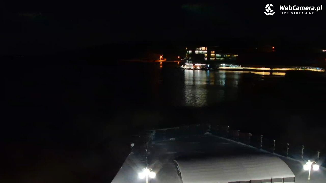 MIKOŁAJKI - widok na port - 30 grudzień 2025, 21:30