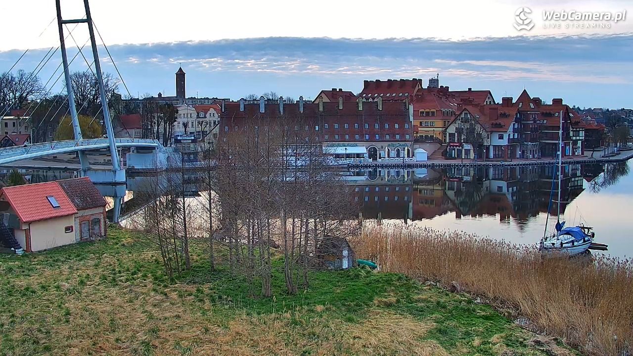 MIKOŁAJKI - widok na port - 19 kwiecień 2026, 05:41