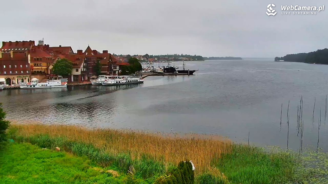 MIKOŁAJKI - widok na port - 13 czerwiec 2025, 06:22