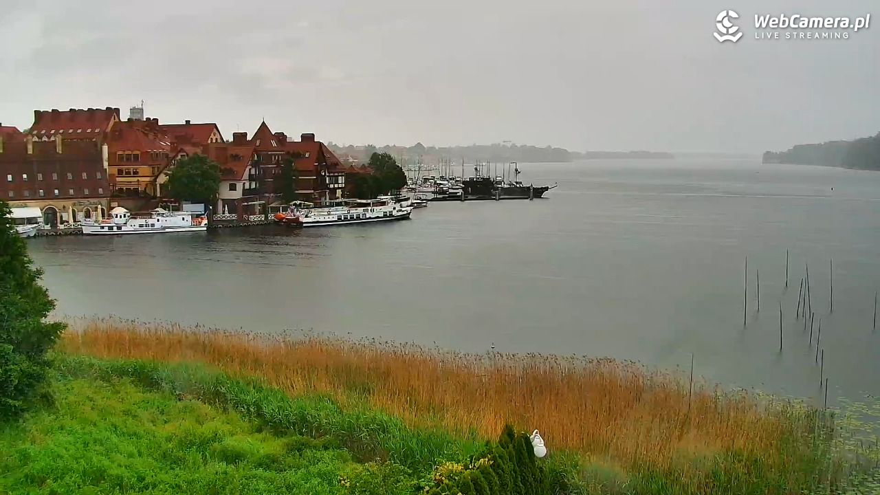 MIKOŁAJKI - widok na port - 16 czerwiec 2026, 07:58