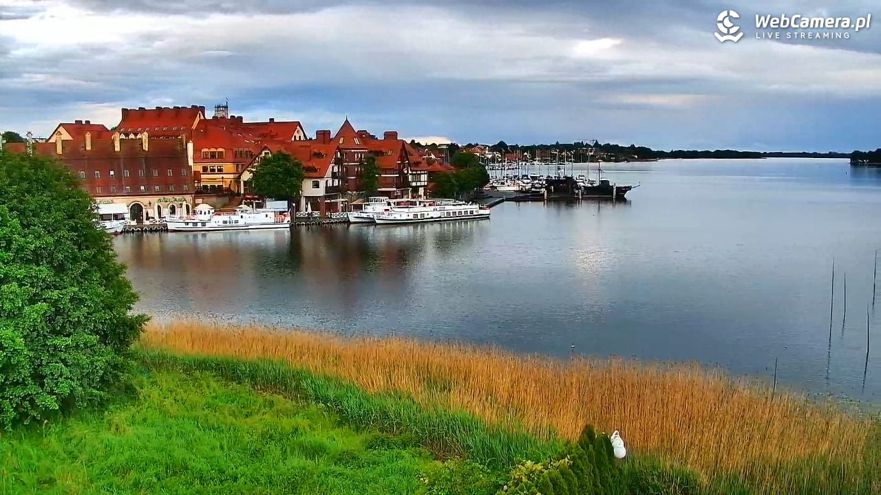 MIKOŁAJKI - widok na port - 14 czerwiec 2026, 20:02