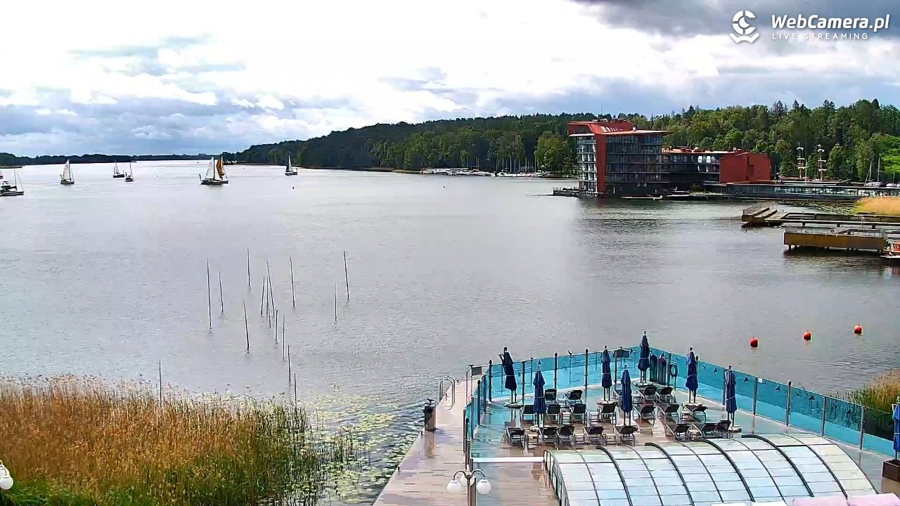 MIKOŁAJKI - widok na port - 14 czerwiec 2026, 09:59