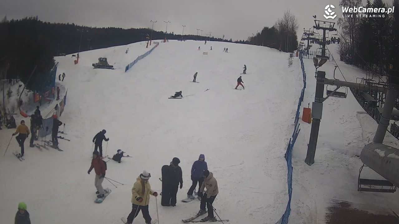 Wierchomla - widok z dolnej stacji - 24 styczeń 2026, 12:45