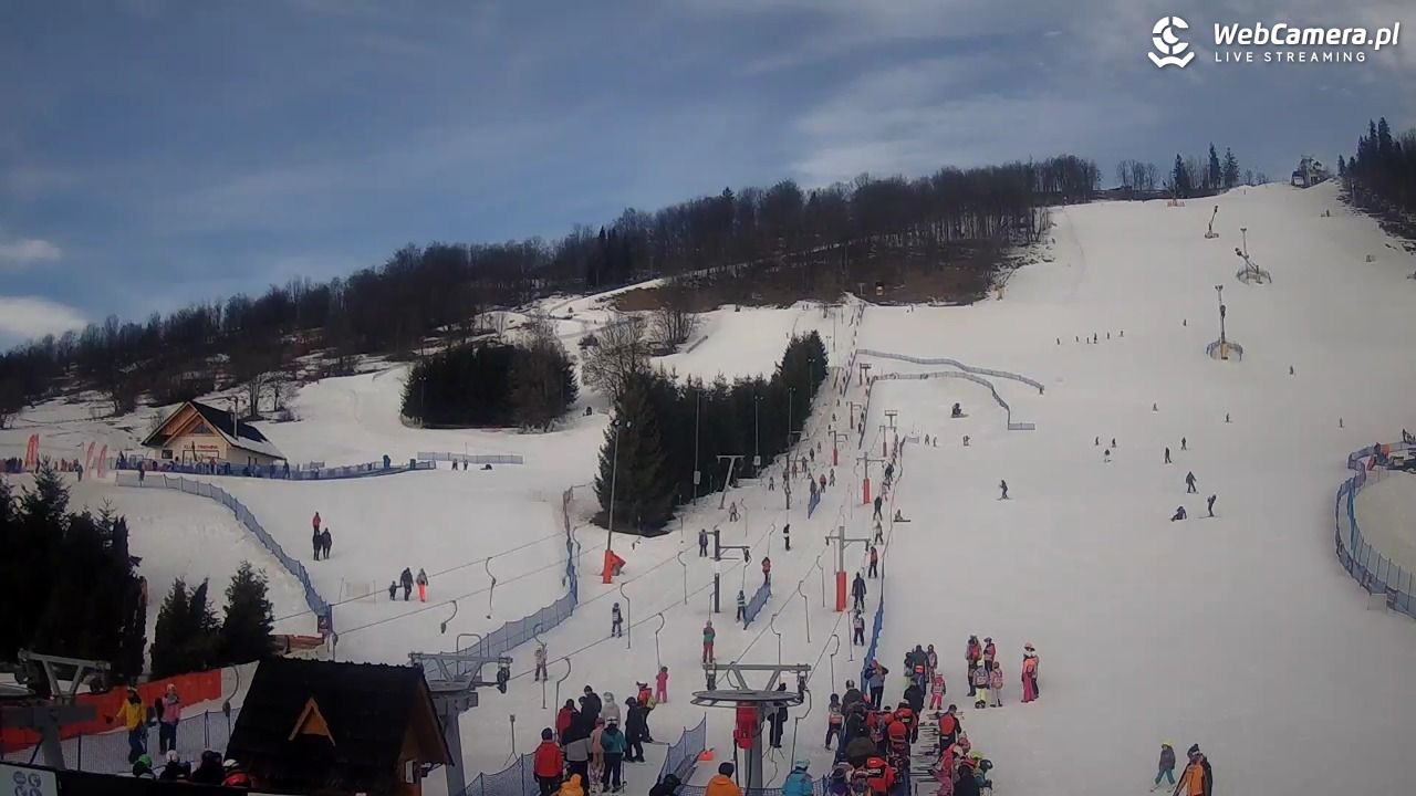 HARENDA - widok z dolnej stacji - 11 luty 2026, 09:38