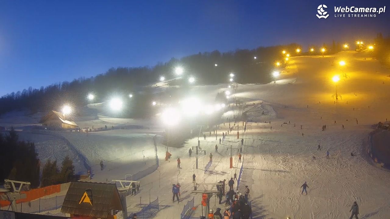 HARENDA - widok z dolnej stacji - 10 luty 2026, 17:26