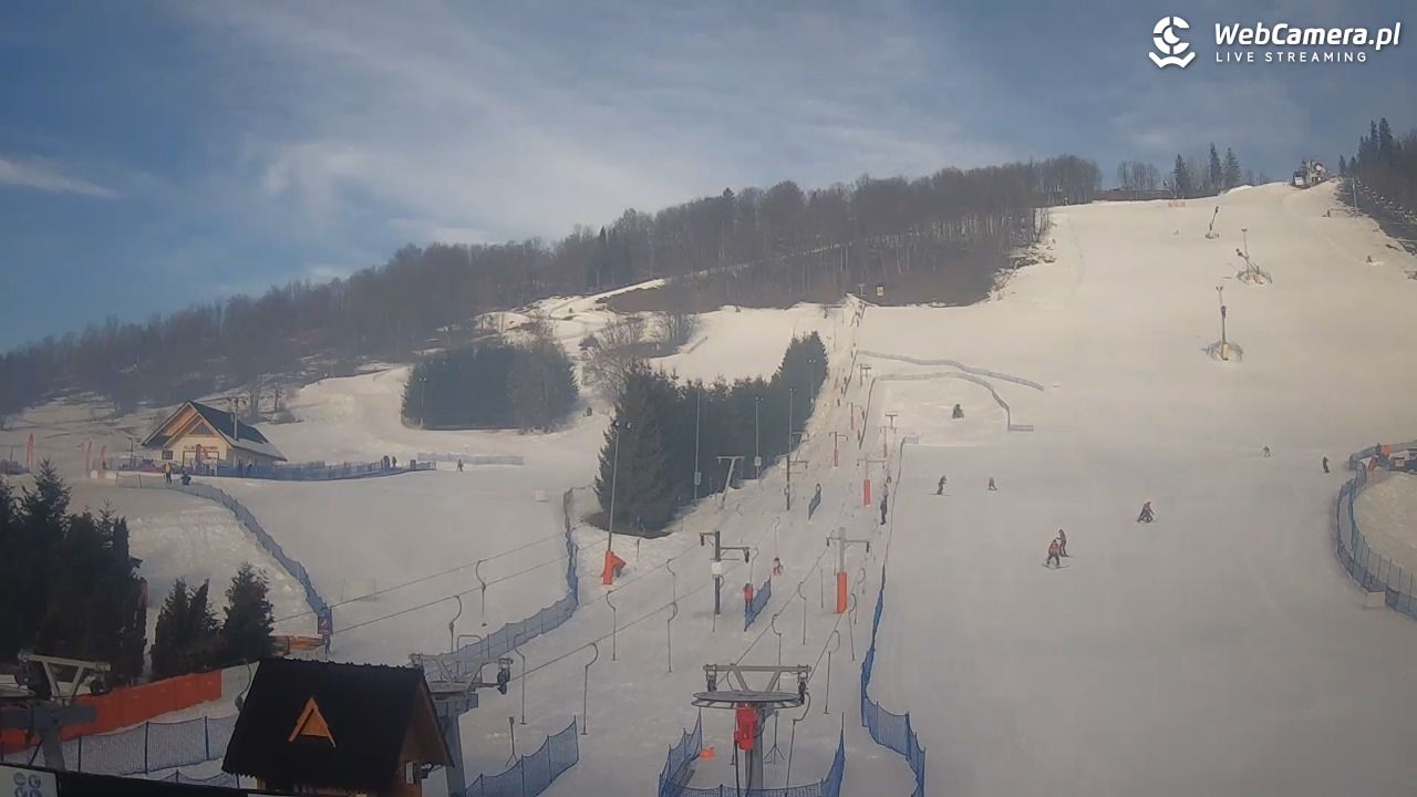 HARENDA - widok z dolnej stacji - 12 luty 2026, 08:46