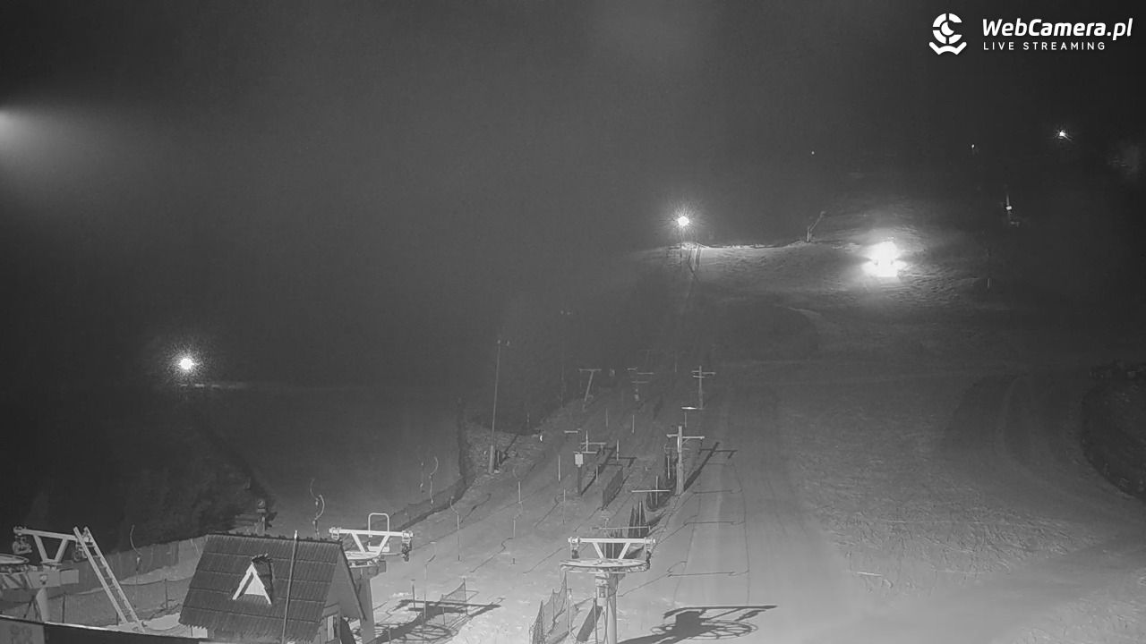 HARENDA - widok z dolnej stacji - 11 luty 2026, 22:31