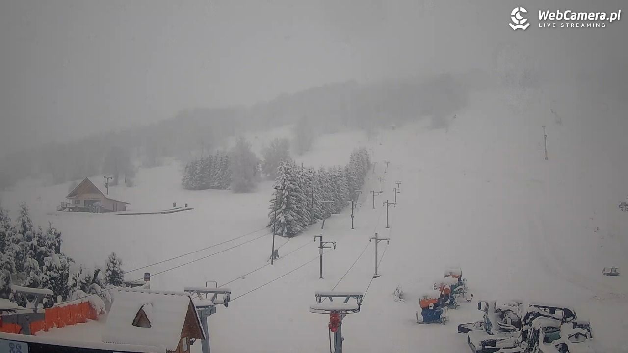 HARENDA - widok z dolnej stacji - 27 marzec 2026, 08:47