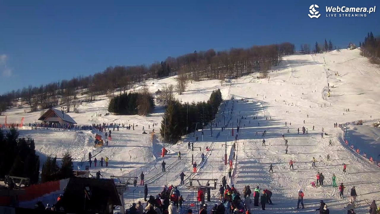 HARENDA - widok z dolnej stacji - 29 grudzień 2025, 13:58