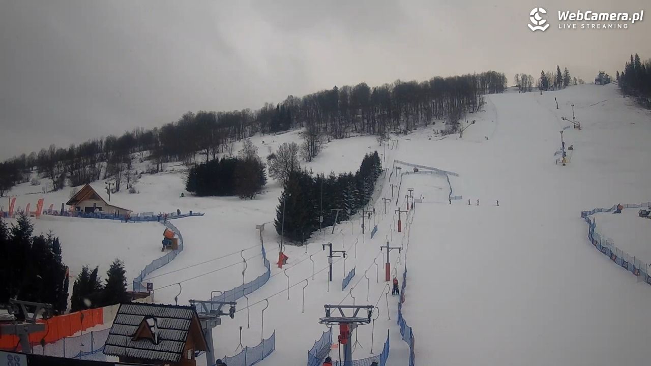 HARENDA - widok z dolnej stacji - 28 grudzień 2025, 08:37