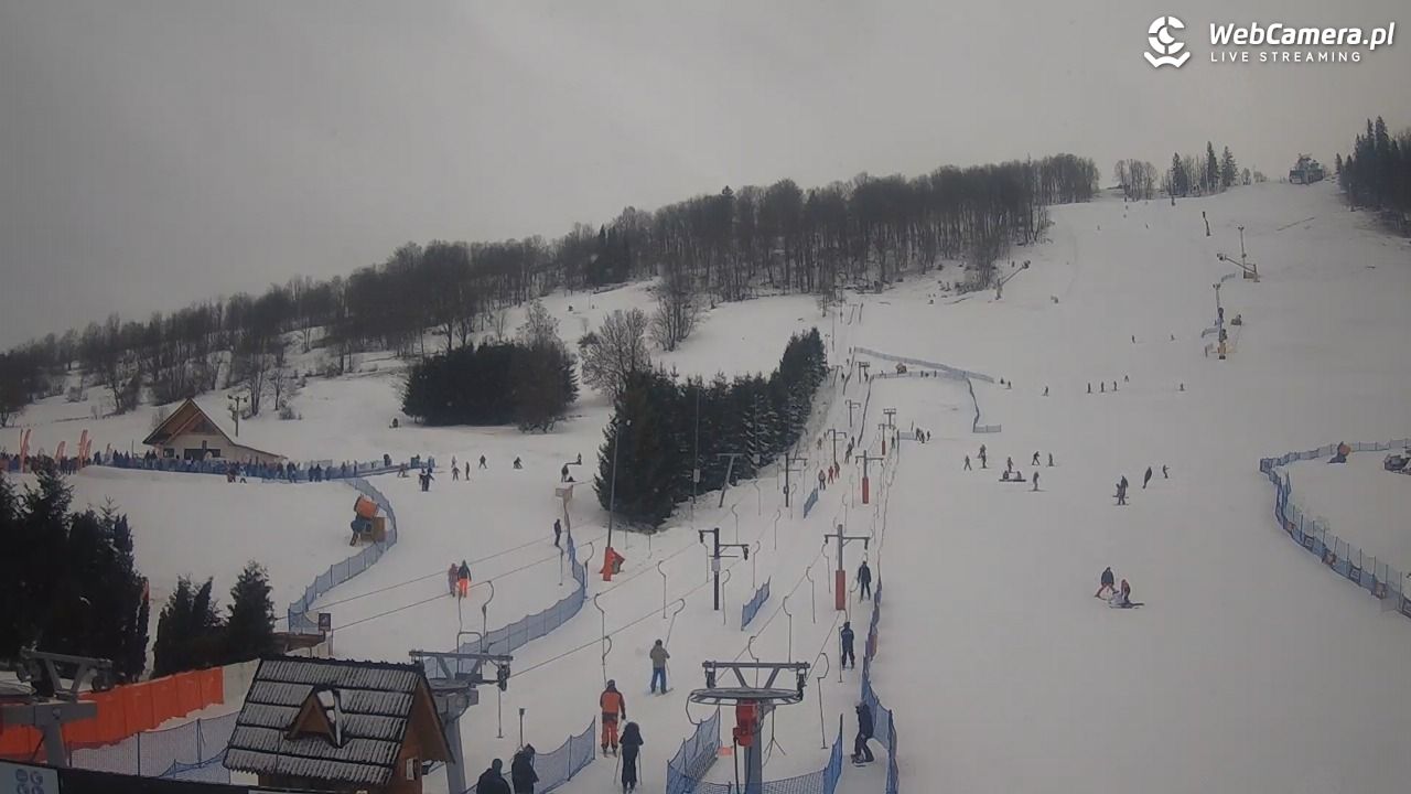 HARENDA - widok z dolnej stacji - 28 grudzień 2025, 09:38