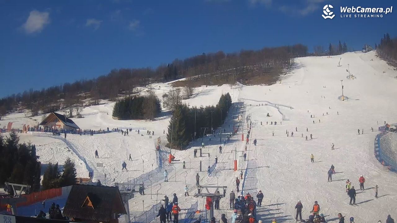 HARENDA - widok z dolnej stacji - 10 luty 2026, 12:38