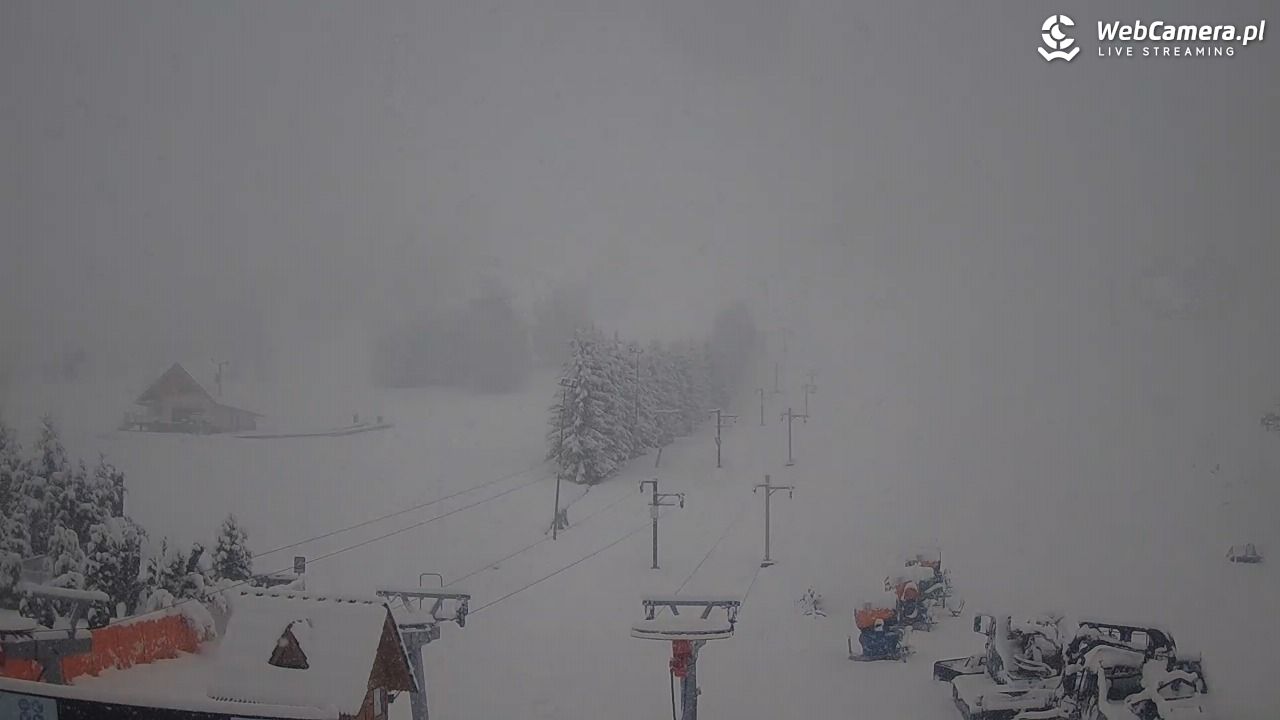 HARENDA - widok z dolnej stacji - 28 marzec 2026, 17:04