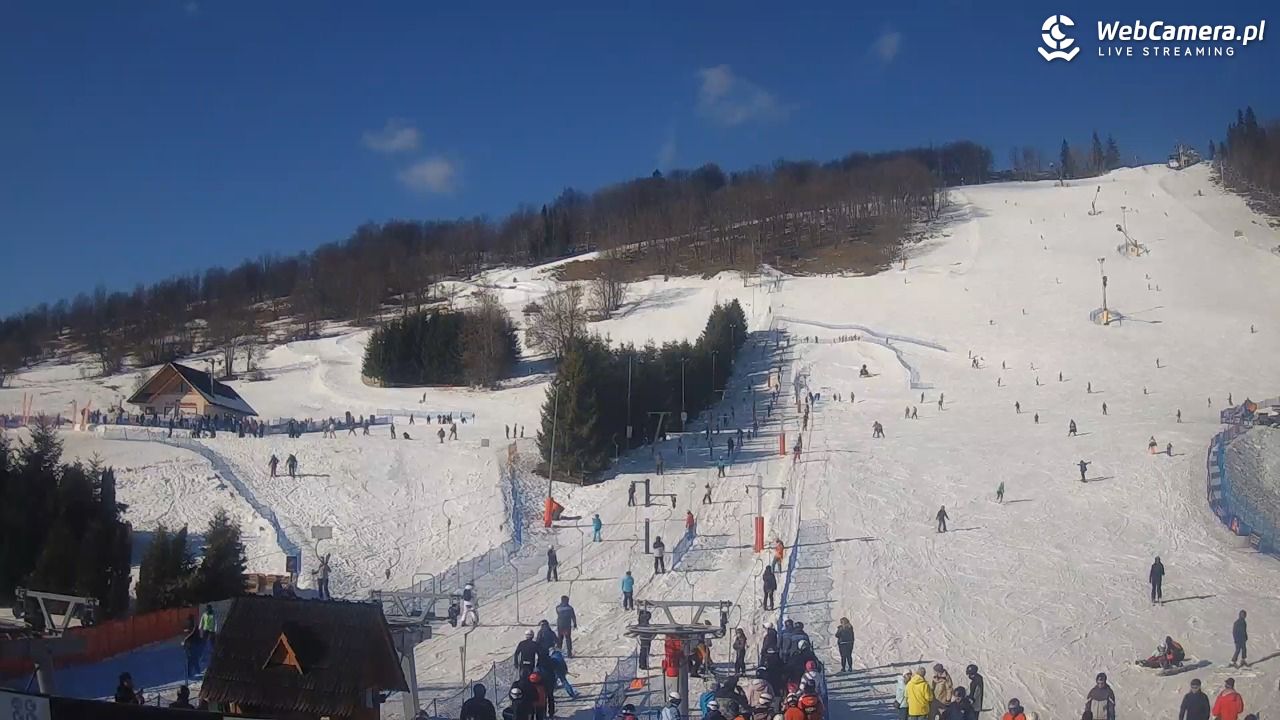 HARENDA - widok z dolnej stacji - 10 luty 2026, 12:47