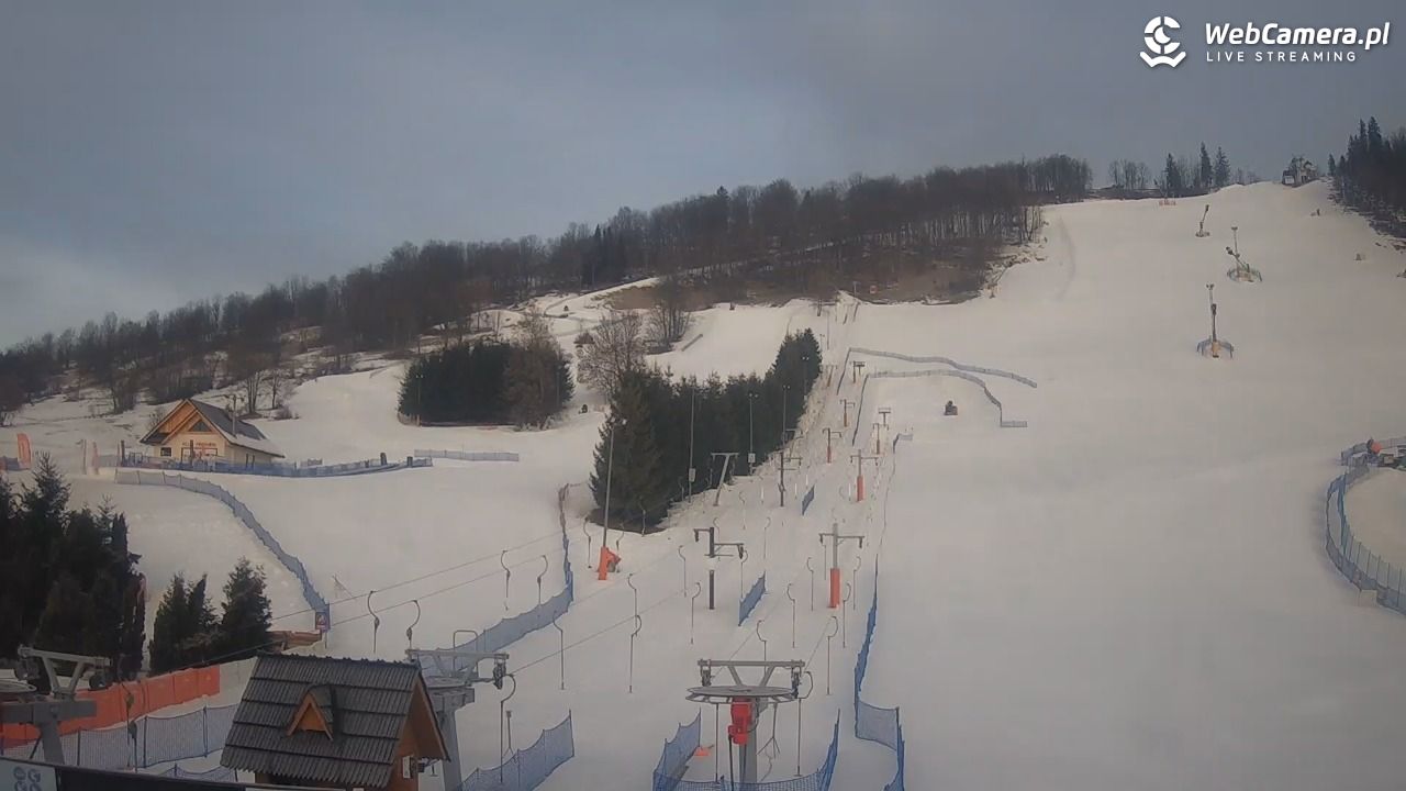 HARENDA - widok z dolnej stacji - 11 luty 2026, 07:35