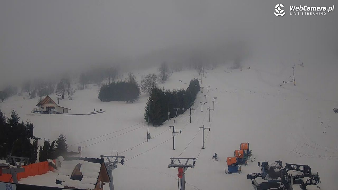 HARENDA - widok z dolnej stacji - 30 marzec 2026, 13:34