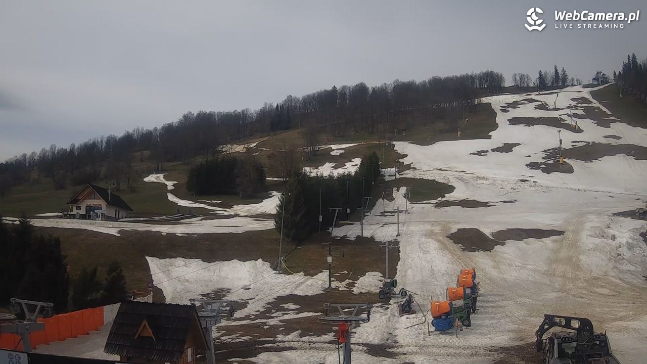 HARENDA - widok z dolnej stacji - 25 marzec 2026, 13:28