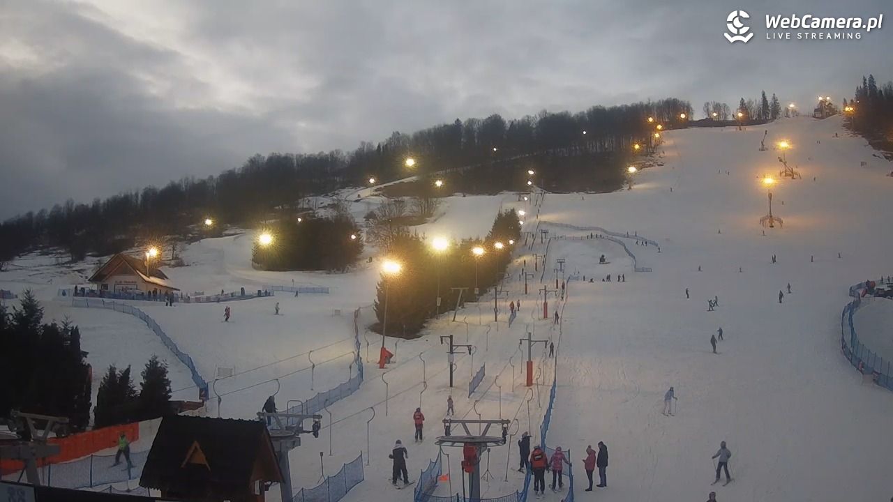 HARENDA - widok z dolnej stacji - 11 luty 2026, 17:01