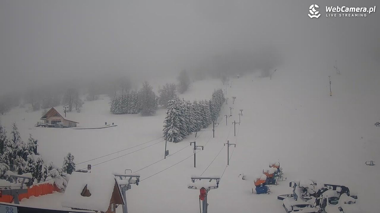 HARENDA - widok z dolnej stacji - 28 marzec 2026, 08:30