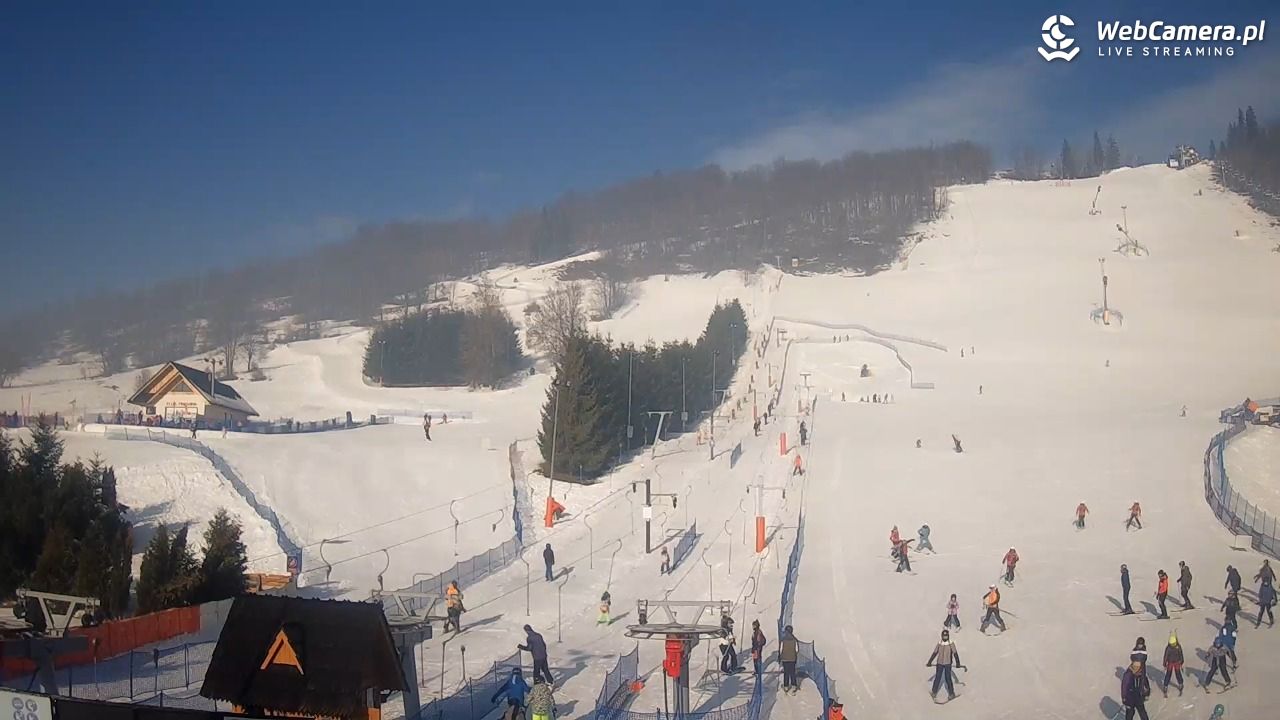 HARENDA - widok z dolnej stacji - 10 luty 2026, 09:21