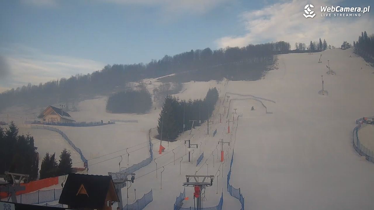 HARENDA - widok z dolnej stacji - 12 luty 2026, 07:41