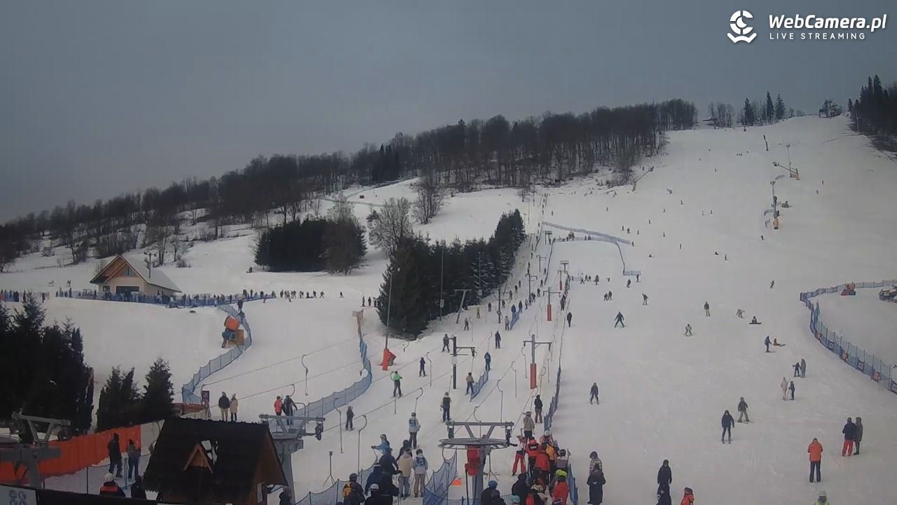 HARENDA - widok z dolnej stacji - 29 grudzień 2025, 15:36