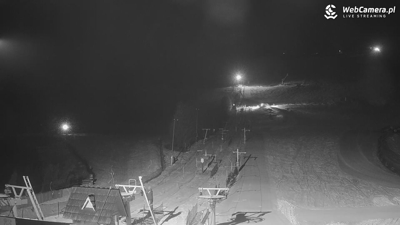 HARENDA - widok z dolnej stacji - 12 luty 2026, 21:30