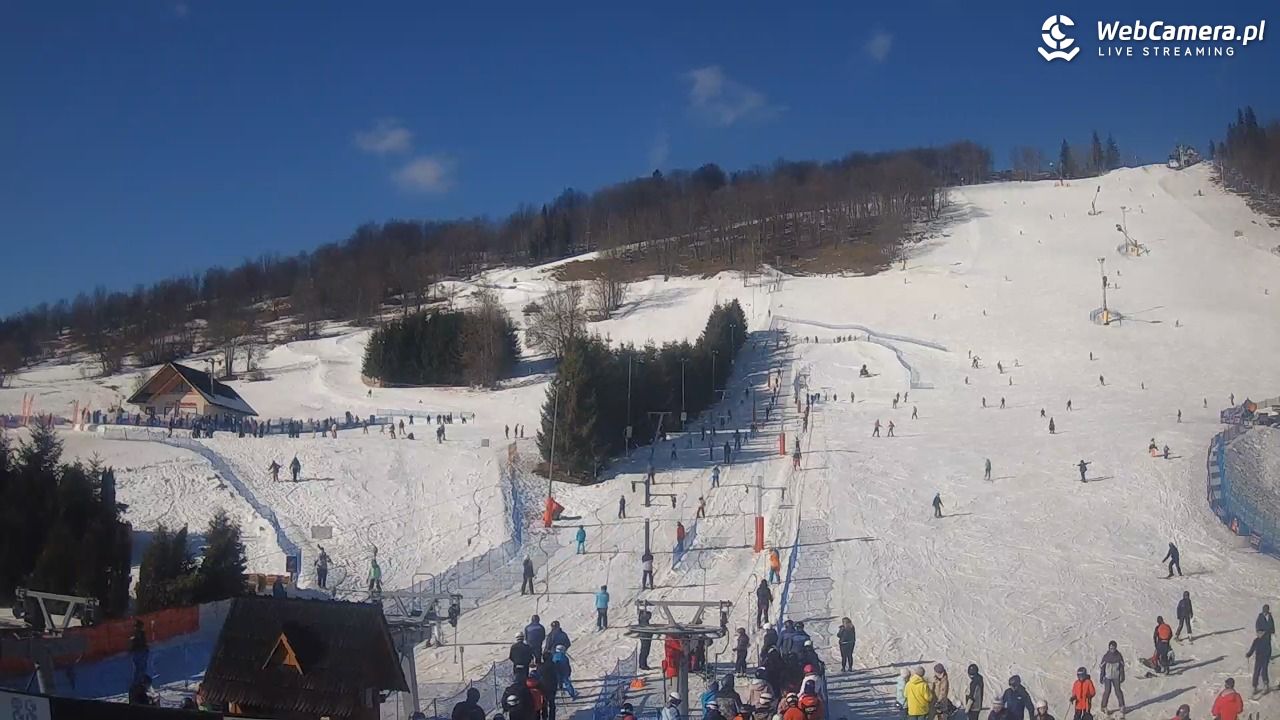 HARENDA - widok z dolnej stacji - 10 luty 2026, 12:47