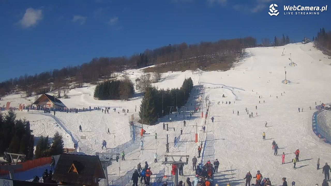 HARENDA - widok z dolnej stacji - 10 luty 2026, 12:38