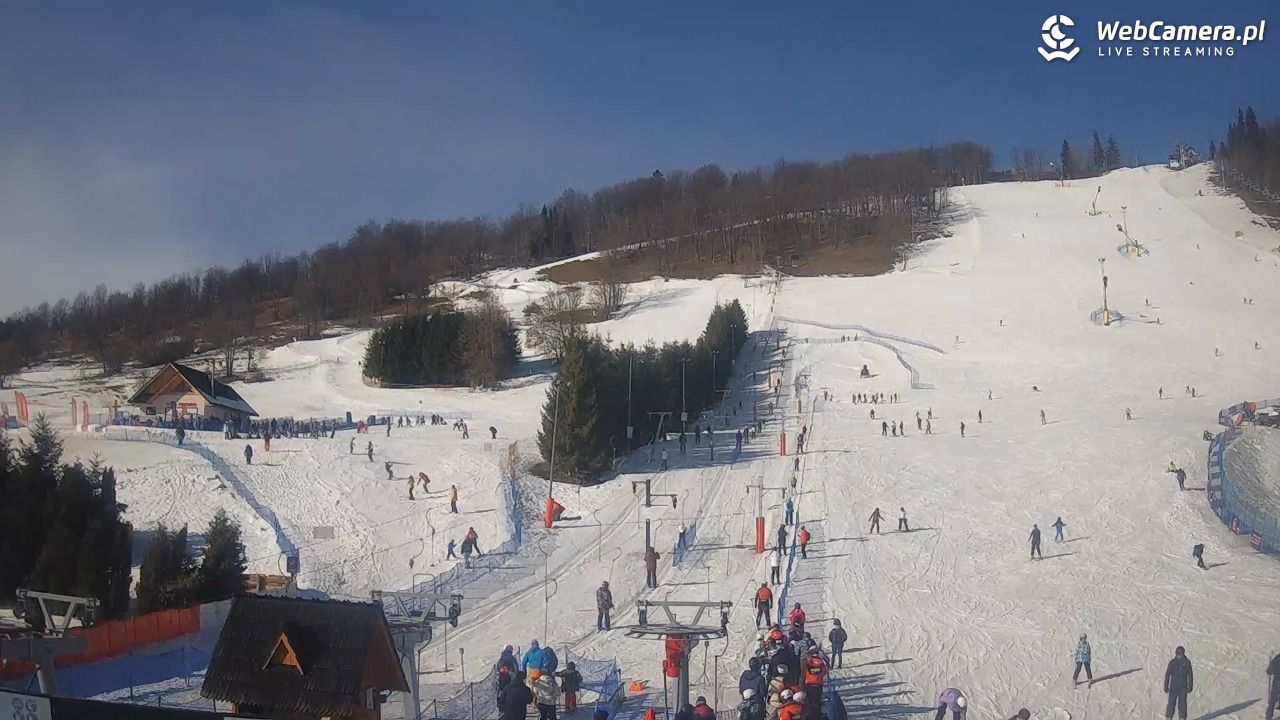 HARENDA - widok z dolnej stacji - 12 luty 2026, 12:37