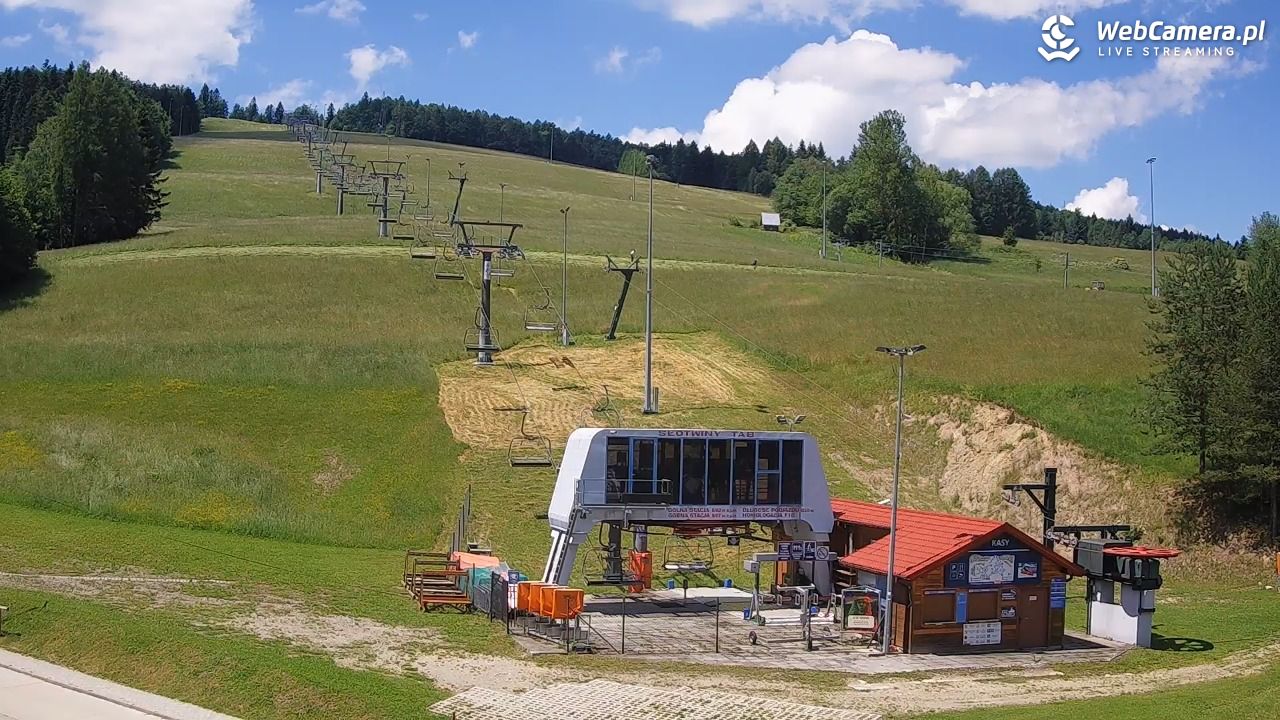 SŁOTWINY-ski - widok na dolną stację - 23 czerwiec 2026, 12:28