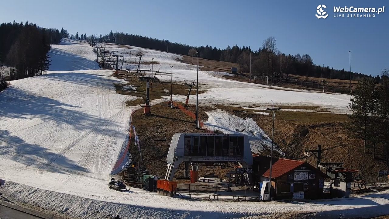SŁOTWINY-ski - widok na dolną stację - 09 marzec 2026, 14:39
