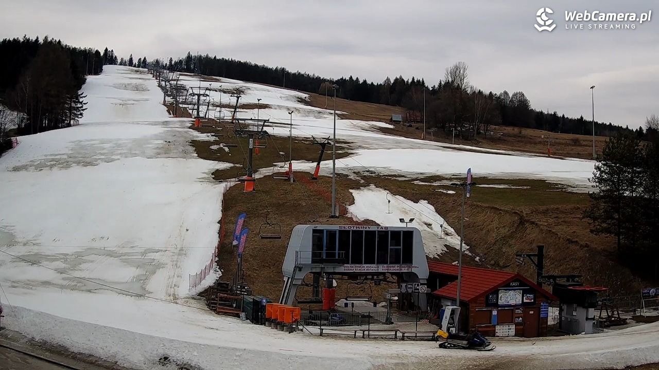 SŁOTWINY-ski - widok na dolną stację - 10 marzec 2026, 12:23