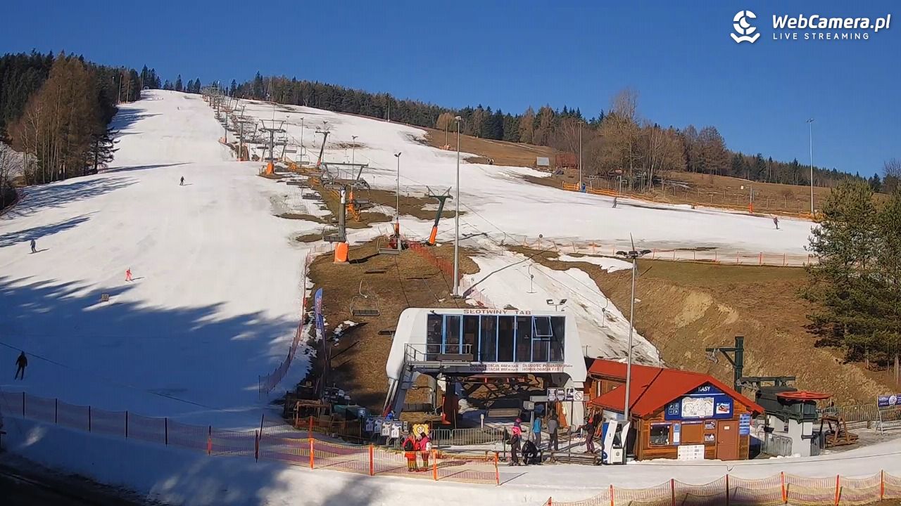 SŁOTWINY-ski - widok na dolną stację - 07 marzec 2026, 08:33