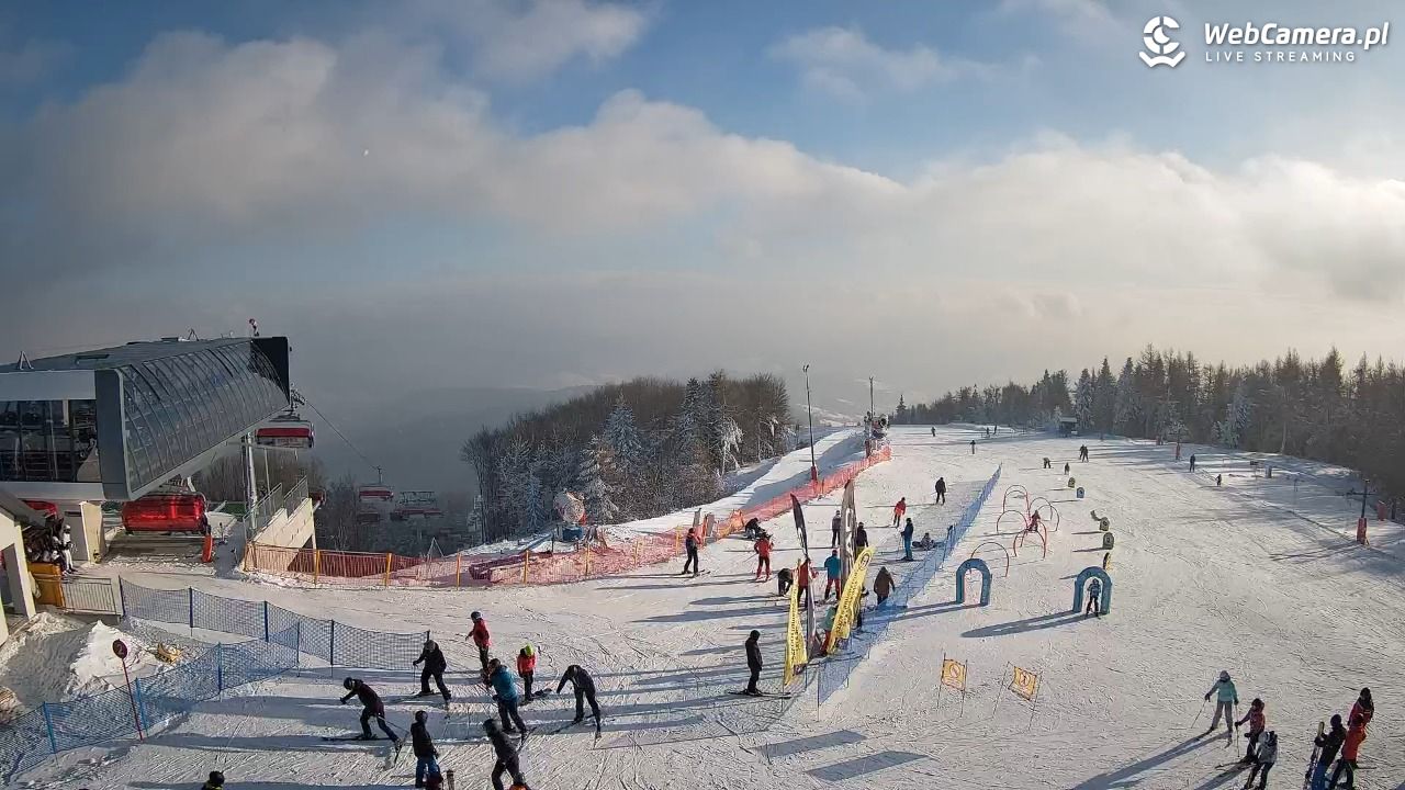Jaworzyna Krynicka - widok na kolej Harnaś Express NOWOŚĆ - 10 styczeń 2026, 13:55