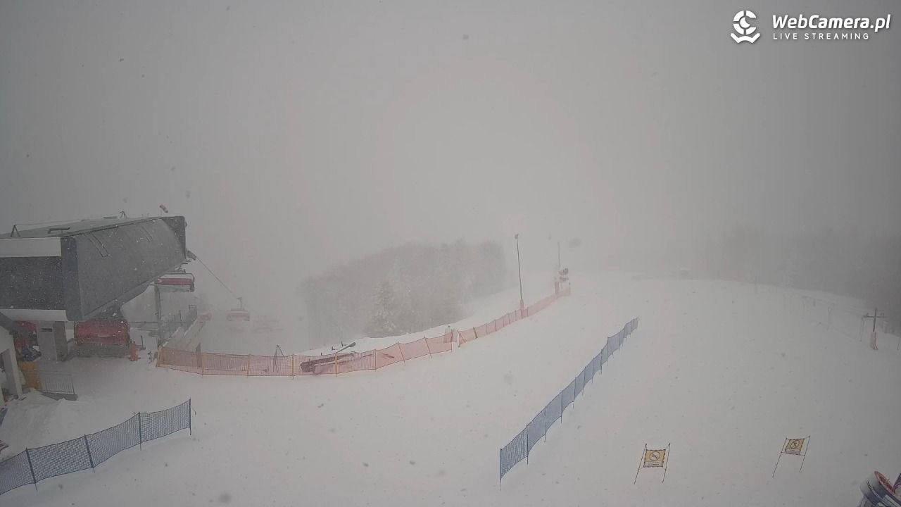 Jaworzyna Krynicka - widok na kolej Harnaś Express NOWOŚĆ - 11 styczeń 2026, 08:59