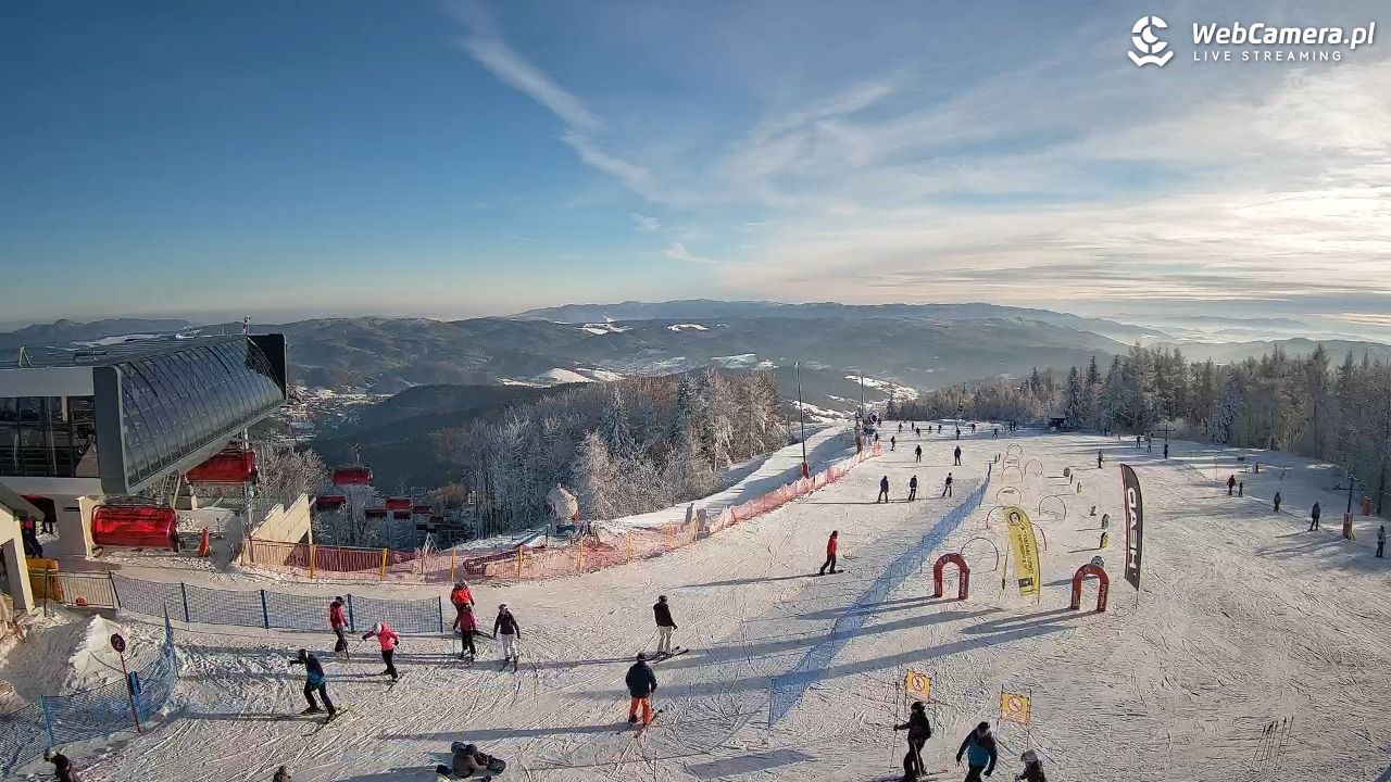 Jaworzyna Krynicka - widok na kolej Harnaś Express NOWOŚĆ - 09 styczeń 2026, 13:55