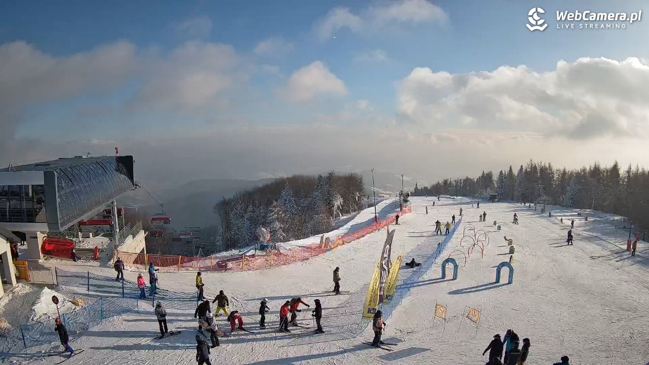 Jaworzyna Krynicka - widok na kolej Harnaś Express NOWOŚĆ - 10 styczeń 2026, 13:48