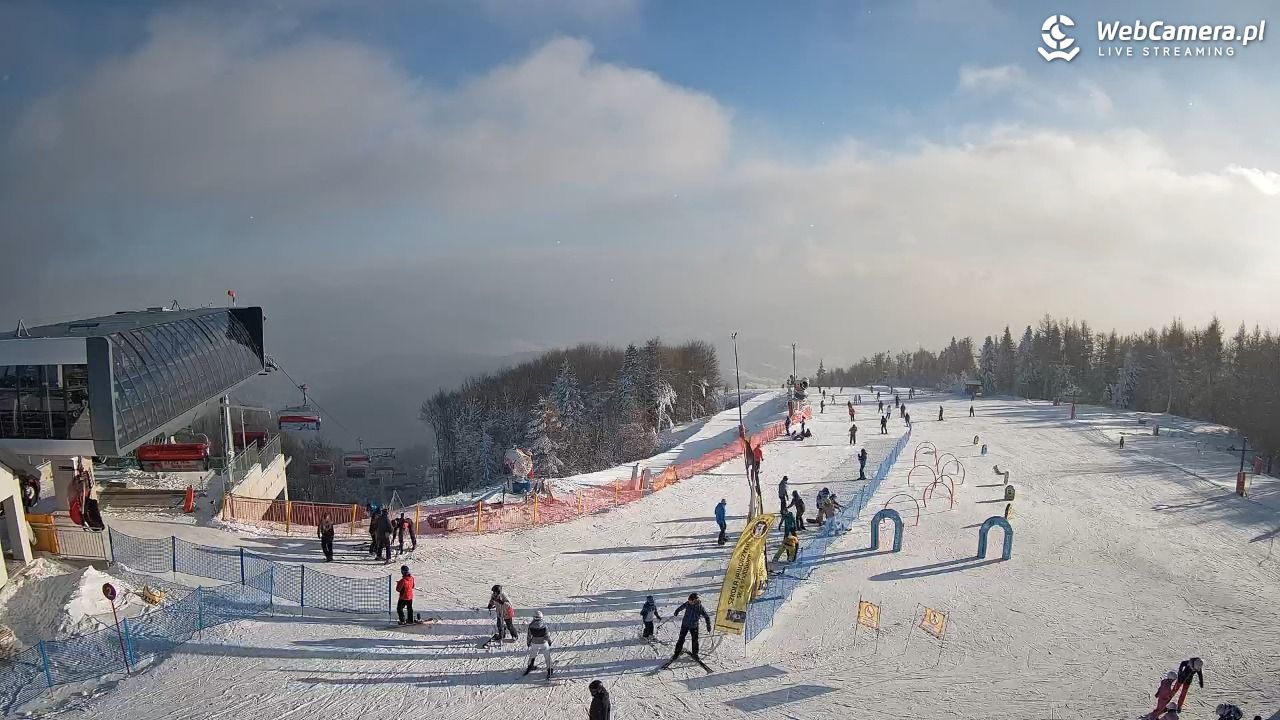 Jaworzyna Krynicka - widok na kolej Harnaś Express NOWOŚĆ - 10 styczeń 2026, 14:00