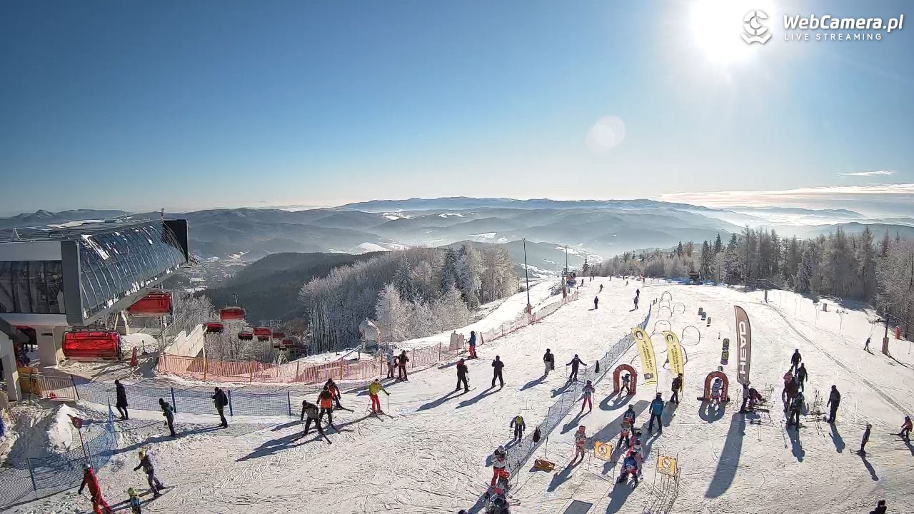 Jaworzyna Krynicka - widok na kolej Harnaś Express NOWOŚĆ - 09 styczeń 2026, 11:09