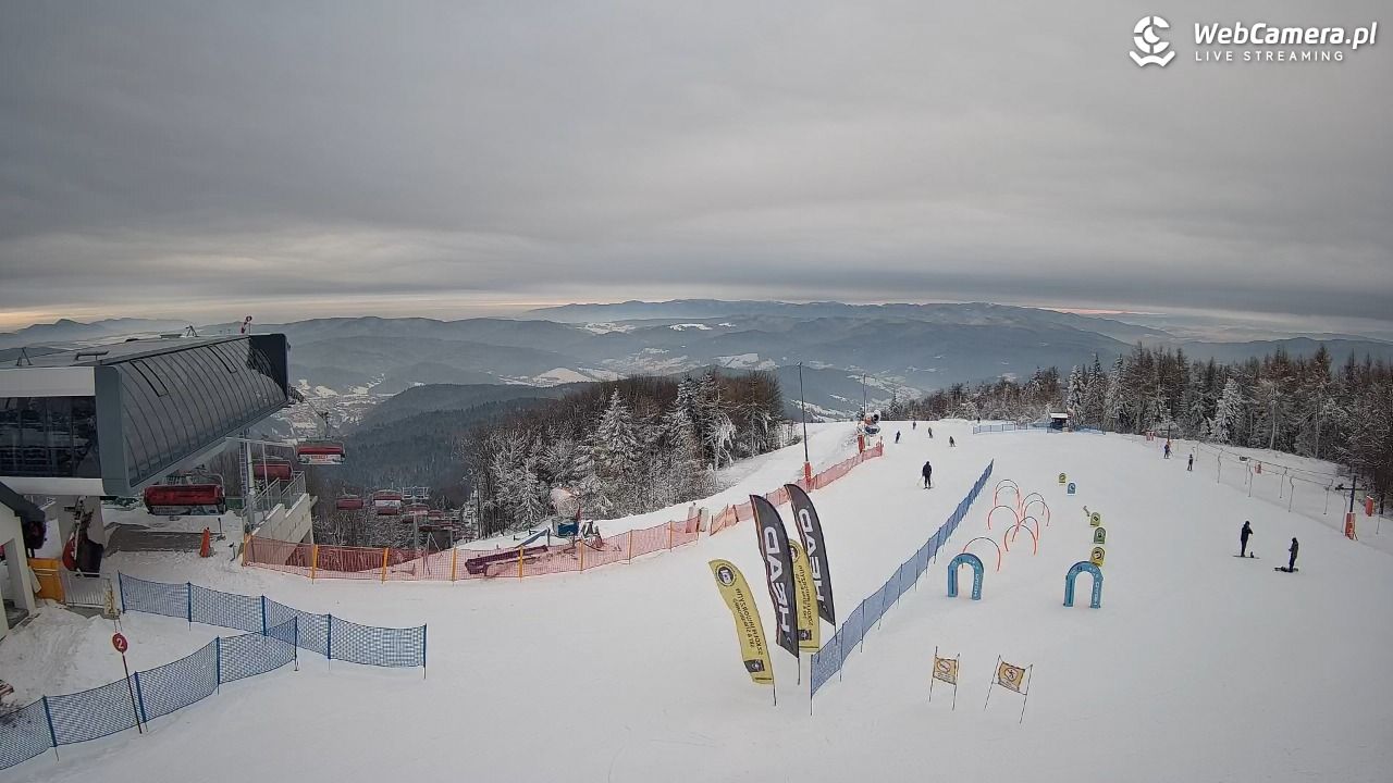 Jaworzyna Krynicka - widok na kolej Harnaś Express NOWOŚĆ - 10 styczeń 2026, 09:29