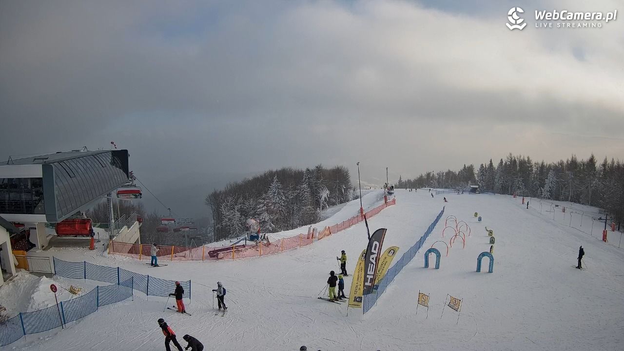 Jaworzyna Krynicka - widok na kolej Harnaś Express NOWOŚĆ - 10 styczeń 2026, 14:17