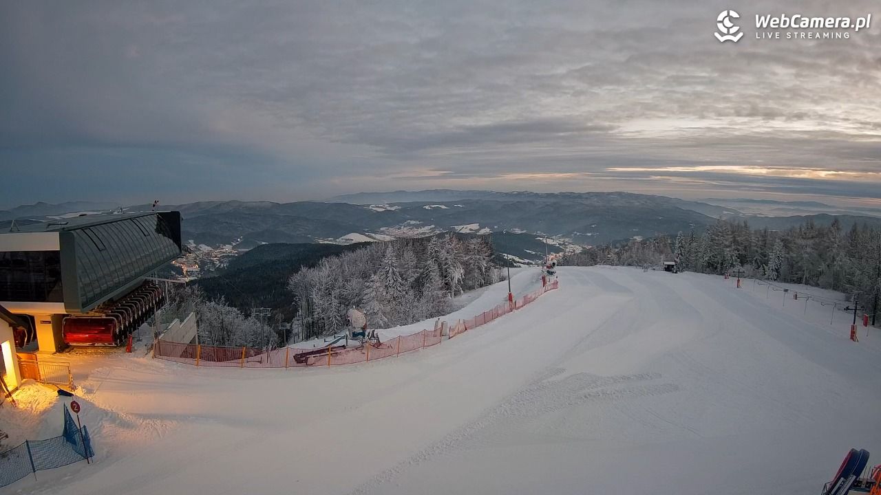 Jaworzyna Krynicka - widok na kolej Harnaś Express NOWOŚĆ - 09 styczeń 2026, 16:27