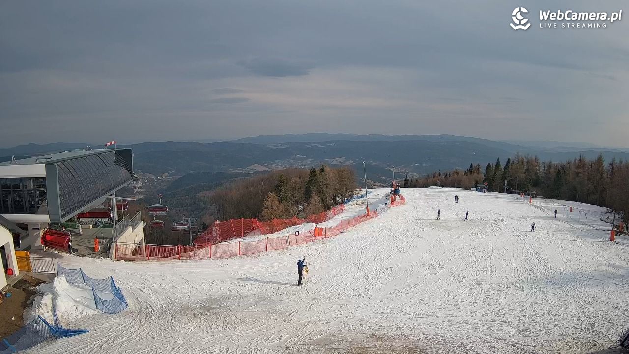 Jaworzyna Krynicka - widok na kolej Harnaś Express NOWOŚĆ - 10 marzec 2026, 15:20